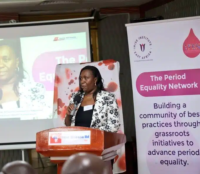 Irise Country Director at Period Equality Network Conference